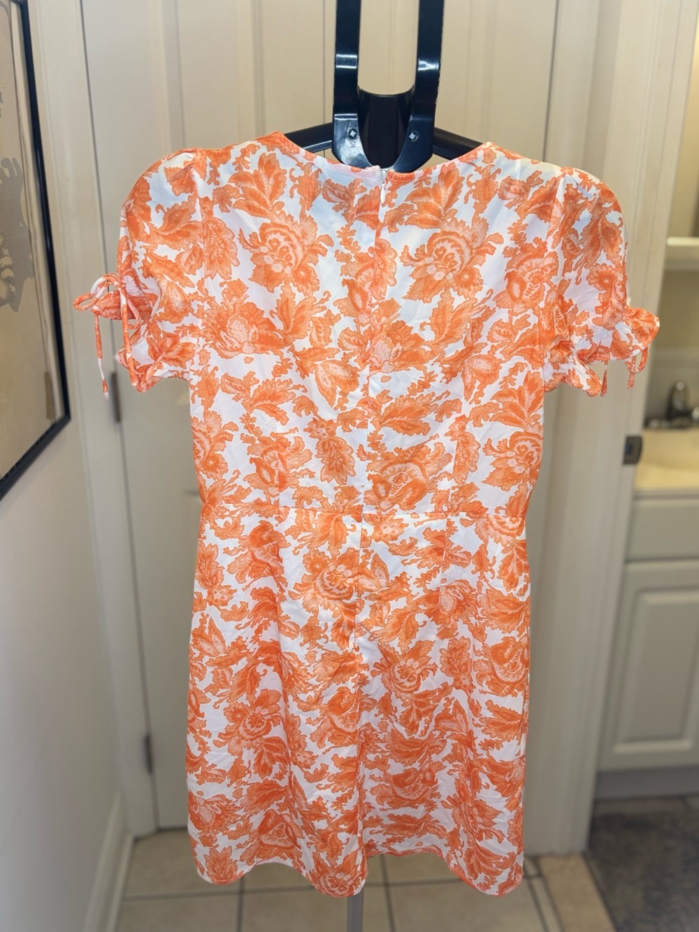 Hello Molly Orange Floral Mini Dress - Picture 4 of 10